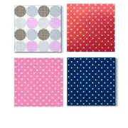 Paw Dots Lunch Napkin 33cm (20pk) - Red