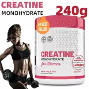 5G Creatine Monohydrate Powder for Women + Collagen & BCAA for Booty 5000mg