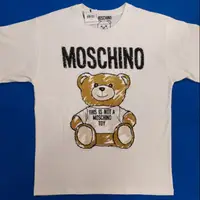 在飛比找蝦皮購物優惠-MOSCHINO 男寬版貼布熊T恤原裝正品