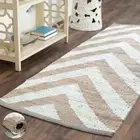 Oussum Rug 100% Natural Jute Braided Rugs Area Carpet Rectangle Style Modern Mat