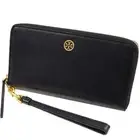 TORY BURCH Robinson Zip Continental Wallet 84066 001 Black