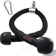 Tricep Rope with Upgraded Rubber Handles,35 Inch Tricep Pull down Rope for Cable