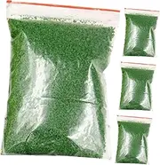Vaguelly 4 Packs Artificial Grass Powder Static Grass Artificial Grass Powder Artificial Grass Fake Grass Tuft Model for Train Landscape Railway Sand Ground