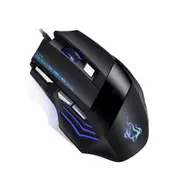Wired USB Ergonomic Optical Gaming Mouse For PC Laptop Mac 7200 DPI LED - 7 Button