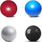 HCE Gym Ball 55cm Balancing Yoga Ball Chair Stability Commercial Swiss Pilates Birthing Ball, Anti-Burst Heavy-Duty Extra Thick Exercise Ball - Slip-Resistant 300lbs Home & Gym Workout - Free Pump (Red)