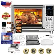 Versatile Bravo Air Fryer Toaster Oven - 12-in-1 with Smart Temp Control, 30QT