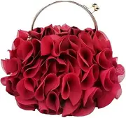 [DJBM] Floral Clutch Purses for Women Satin Clutch Evening Bag Party Prom Handbags Bride Purse