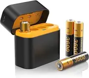 for Meta Quest 2/3/3S Controller Accessories Rechargeable Battery Pack with Charger, 4 Pack 1.5V 2400mAh Long-Lasting Battery with Charging Storage Box for Oculus Quest 2/3/3S Controller Accessories
