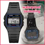 卡西歐 CASIO MAN 數字防水多功能手錶可用於沐浴和游泳 F-91W 男孩