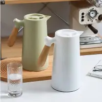 在飛比找Yahoo!奇摩拍賣優惠-北歐保溫水壺 玻璃內膽 熱水瓶 保溫瓶家用保溫壺  熱水壺 