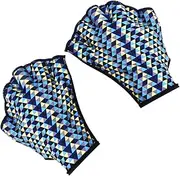 Aquatic Gloves | Water Training Gloves | Swim Webbed Gloves, Water Hand Fins, Hydrotherapy Fins, Fingerless Training Hand Paddles, Open Water Paddles for Swimming, Aerobics