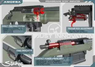 《GTS》ARES AMOEBA AS01 空氣手拉 狙擊槍