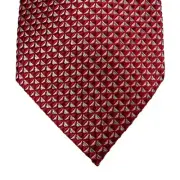 Perry Ellis Mens Serrano Mini Neat Neck Tie Red 3 1/8"