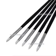 5Pcs Dental Silicone Brush Pen Adhesive Composite Resin Cement Porcelain White