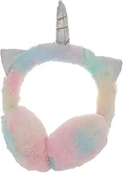 [ROMISBABA] Unicorn Headband Headband Warm Earmuff Cute for Winter for Women Winter Fuzzy Plush Blue