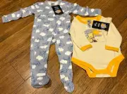 Bonds BNWT Winnie The Pooh Combo (Sleepsuit + Top) - Size 00 (3-6Months)