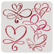 Reusable Love Sign Stencil for Painting, Scrapbooking, Fabric & Home Decor
