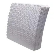 12X Gym Floor Mat 24x24 EVA Foam Interlocking Exercise Fitness Puzzle Floor Whit