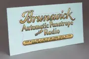 PRECUT BRUNSWICK PANATROPE AUTOMATIC RADIO PHONOGRAPH WATER SLIDE DECAL