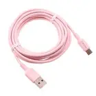 Pink 10ft Long USB-C Cable Charger Cord Power Wire Type-C Fast for Cell Phones