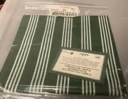 Longaberger 46" x 46“ Tablecloth/Square-Hunter Green Stripe-NEW!!!