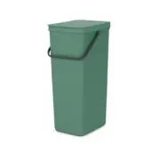 Brabantia Sort and Go Recycle Bin 40 Liters Capacity Fir Green with Handle
