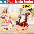 Kitchen Tool Apple Peeler Slinky Machine Fruit Cutter Slicer Corer 3 in 1 Red AU