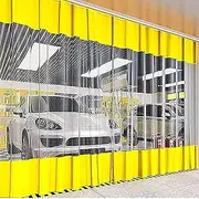Weatherproof Clear Tarp Curtain with Eyelets Waterproof & Easy Care Outdoor Partition Curtain for Pergola Patio Tent 2x2.5m