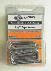 Gallagher 1.5" Tape Joiner Splice Buckle for Polytape Electric Fence H105 NEW