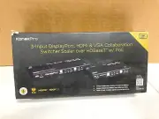 KanexPro HDMI VGA DisplayPort Video Switcher Scaler over Ethernet 3 port HDSC31D