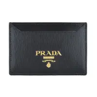 在飛比找momo購物網優惠-【PRADA 普拉達】PRADA金字LOGO水波紋PVC 2