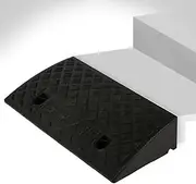 3" 4" 5" 6" Rise Threshold Ramp, Non-Slip Driveway Ramp, Rubber Curb Ramp, Heavy Duty Wheelchair Ramp Kerb Ramp for Scooters Cars Trailer Truck Bike(Black,50x40x17cm)