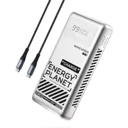 MOVE SPEED Laptop Power Bank 25000mAh 130W LED Display Type-C Charge - Silver