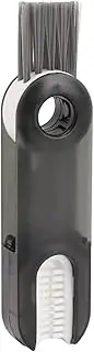3 in 1 Bottle Cup Lid Detail Brush, 360° Rotating Flip Mini Multifunctional Bottle Gap Cleaning Brush Tiny U-Shaped Crevice Cleaning Brush for Baby Bottles, Sport Water Bottle (Grey)