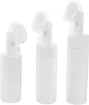 KAILIKETIY 3pcs Travel Empty Bottles with Brush Household Pump Dispenser for Facial Cleansers and Soaps Compact Foaming Bottle for Gym and Toiletry Use