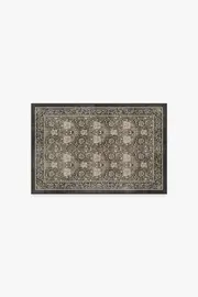 60' x 90' | Machine Washable Runner Rug | Kid & Pet Friendly | Indoor Rug | Honeysuckle & Tulip Dark Wood Flatwoven Rug by Morris & Co. | Ruggable