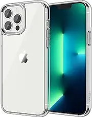 JETech Case for iPhone 13 Pro 6.1-Inch, Non-Yellowing Shockproof Phone Bumper Cover, Anti-Scratch Clear Back (Clear)