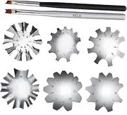 Template Set 8pcs Acrylic Nails Builder Gel Templates French Manicure Tools for Nail Art