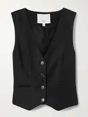 [Citizens of Humanity] Citizens of Humanity - + Argent Twill Vest - Black - US10 US 10 Black