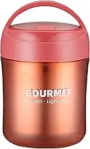 Insulated Soup Cup Stainl Steel Insulated Water Cup Insulated Lunch Container Leakproof Food Flask for Hot Food Soup for Adult Office Picnic Travel Red