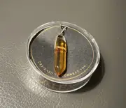 Alex and Ani November Birthstone Glass Pendant-NEW! Topaz