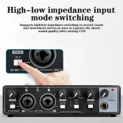 Professional Usb Audio Interface Sound Card For Studio Equipment Live Recording