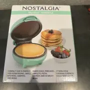 Nostalgia My Mini 5" Non Stick Surface Griddle-Burgers Pancakes Cookies Eggs New