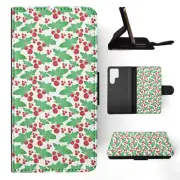 FLIP CASE FOR SAMSUNG GALAXY|MISTLETOE FRUIT PATTERN #1