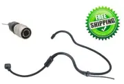 Double earhook Headset Unidirectional Microphone for Audio Technica Wireless