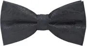 Men's Bow Ties Pre-Tied Adjustable Fun Pattern Bow Ties for Men Black