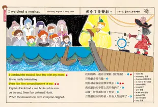 孩子的第一本繪畫英語學習日記：文法語感力→寫作表達力→畫畫創造力，用生活情境創作小日記，這種學習方法孩子一定有興趣!