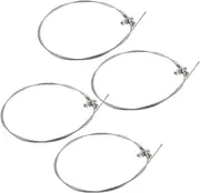 4pcs Brake Line Ebike Brake Cable Bike Cable End Caps Tricycle Replacement Parts Bicycle Wire Hose Tricycle Parts Bike Gear Shifter Iron Silver