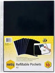 Marbig (R) 2003600 Display Book Refills A3 10 Pockets