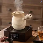 蝦皮優選胡桃木電陶爐煮茶器 小型家用煮茶爐 迷你電磁爐養生壺 煮茶專用套裝